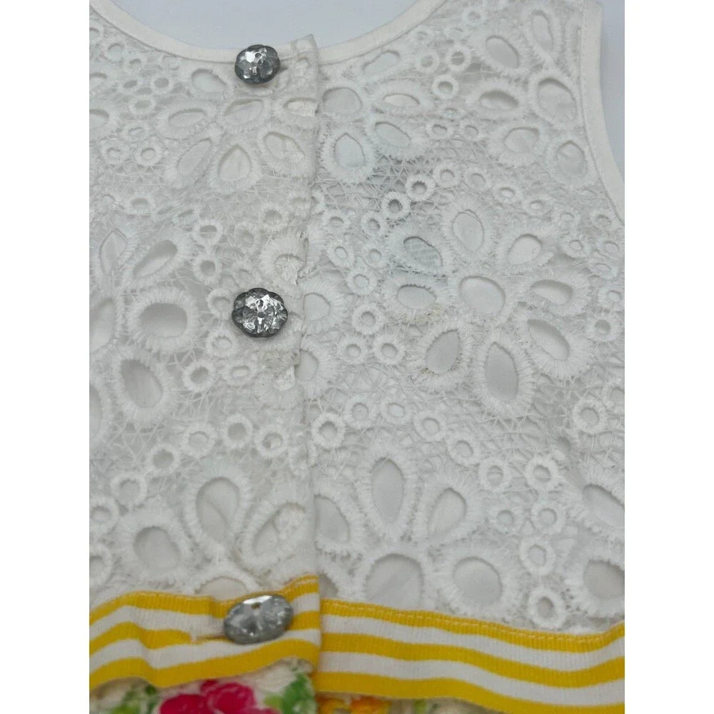 Bonnie Jean Girls' Size 5 Floral Lace Eyelet Dress NWT
